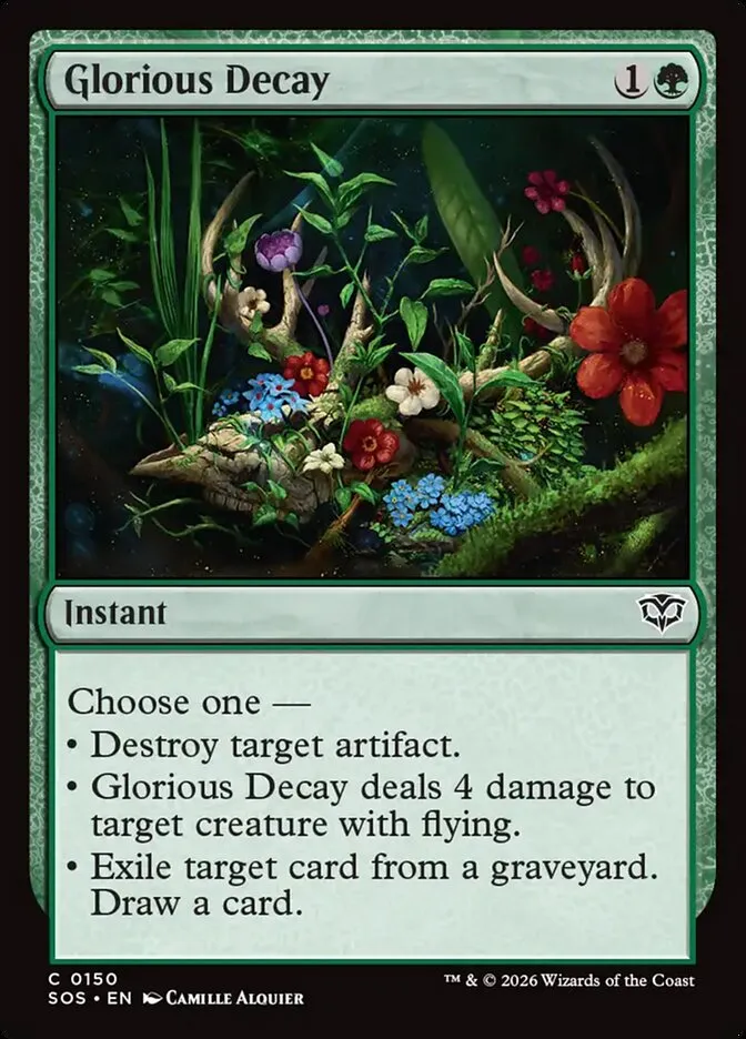 2026 Secrets of Strixhaven Glorious Decay #150 common card image
