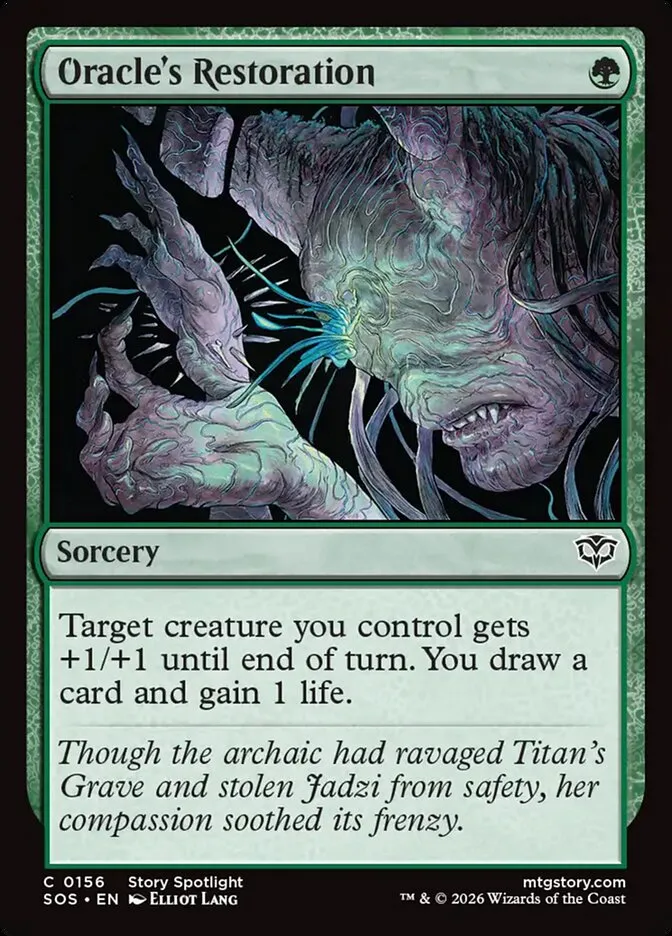 2026 Secrets of Strixhaven Oracle's Restoration #156 common card image