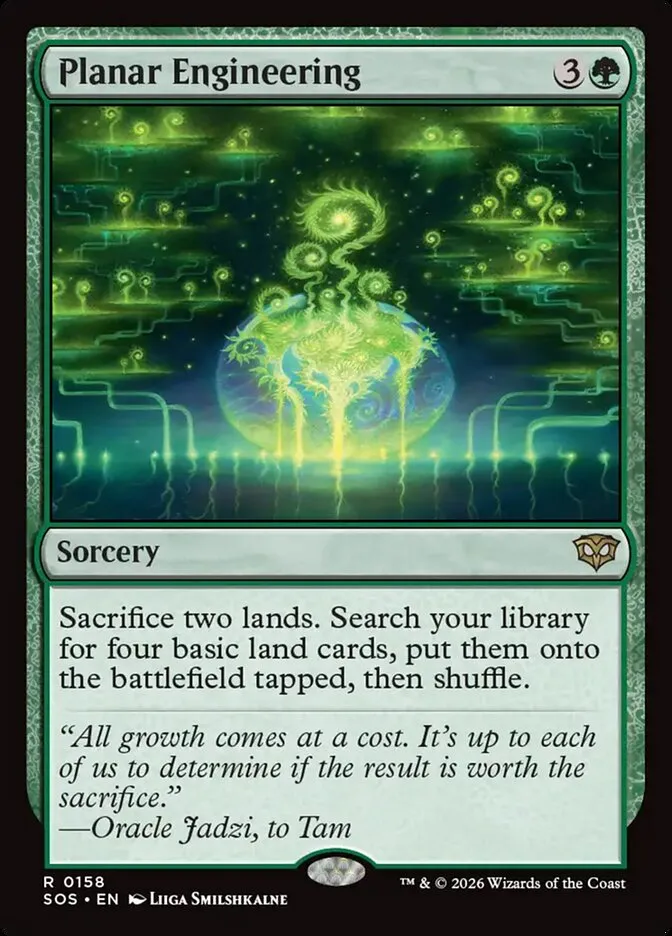 2026 Secrets of Strixhaven Planar Engineering #158 rare card image