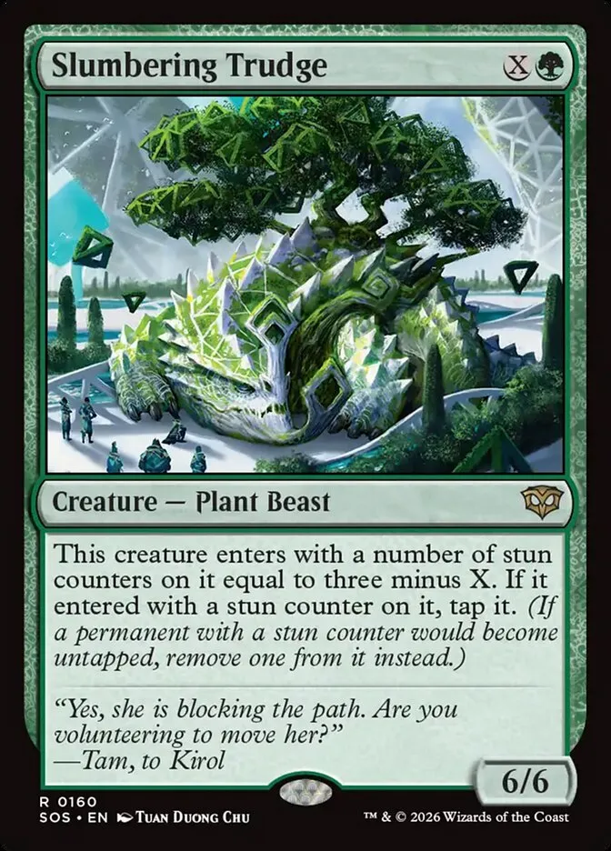 2026 Secrets of Strixhaven Slumbering Trudge #160 rare card image
