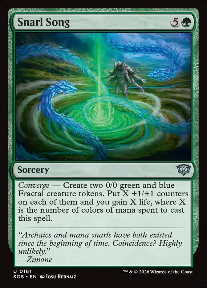 2026 Secrets of Strixhaven Snarl Song #161 uncommon card image