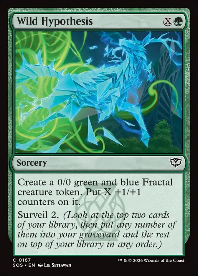 2026 Secrets of Strixhaven Wild Hypothesis #167 common card image