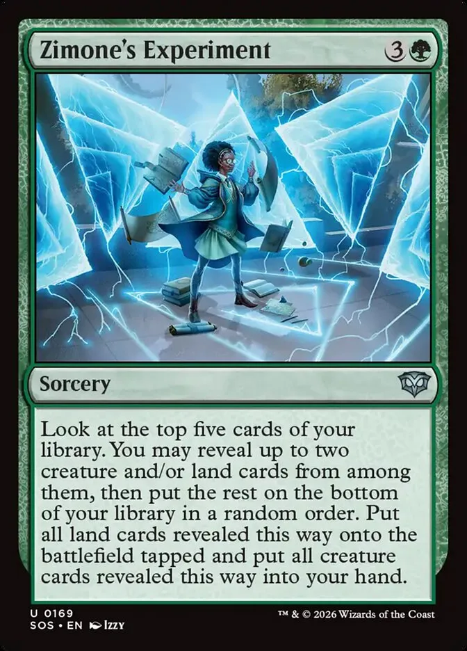 2026 Secrets of Strixhaven Zimone's Experiment #169 uncommon card image