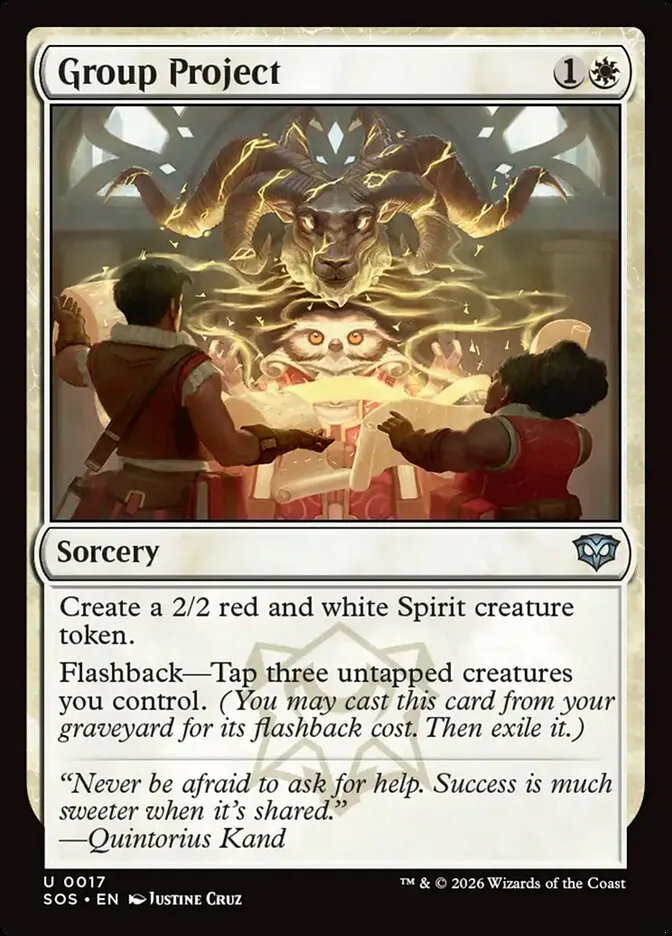 2026 Secrets of Strixhaven Group Project uncommon #17 uncommon card image