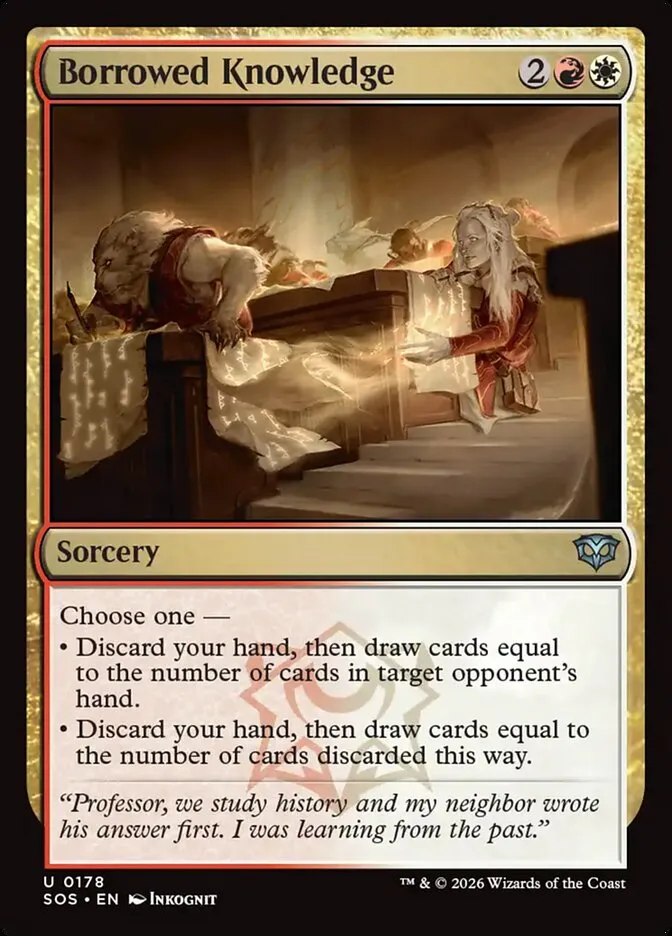 2026 Secrets of Strixhaven Borrowed Knowledge uncommon #178 uncommon card image