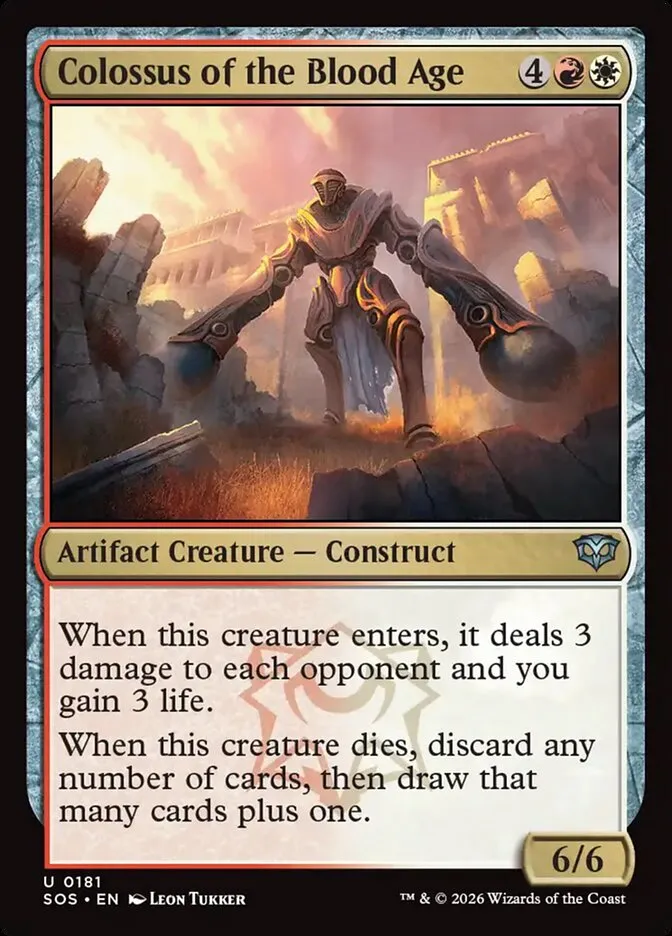 2026 Secrets of Strixhaven Colossus of the Blood Age #181 uncommon card image