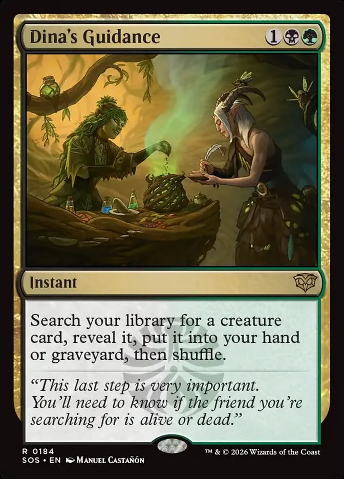 2026 Secrets of Strixhaven Dina's Guidance [Promo Foil] rare #184 rare card image