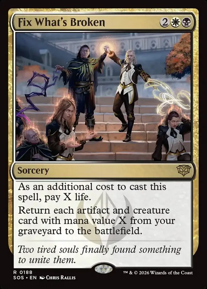 2026 Secrets of Strixhaven Fix What's Broken #188 rare card image