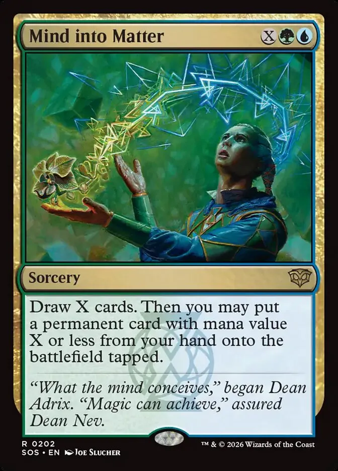 2026 Secrets of Strixhaven Mind into Matter #202 rare card image