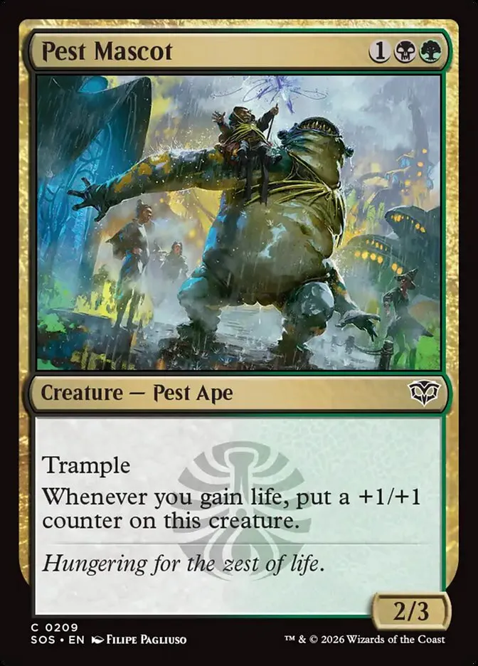 2026 Secrets of Strixhaven Pest Mascot #209 common card image