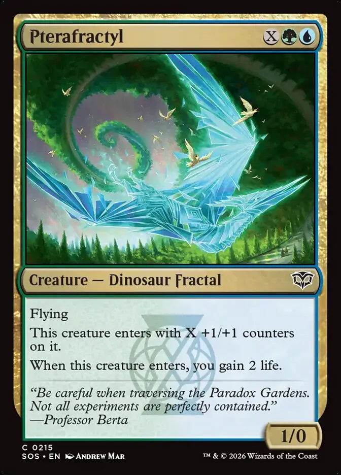 2026 Secrets of Strixhaven Pterafractyl #215 common card image