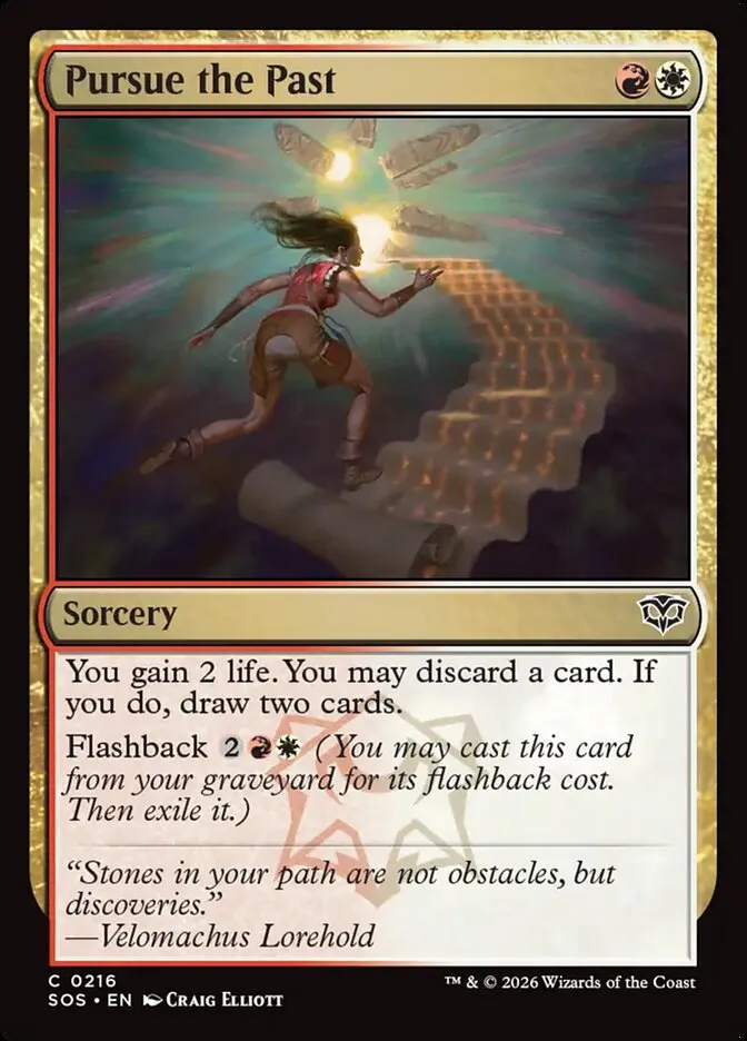 2026 Secrets of Strixhaven Pursue the Past #216 common card image