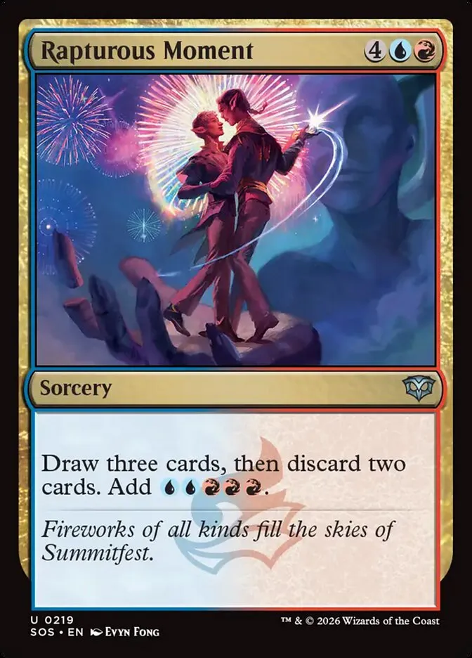 2026 Secrets of Strixhaven Rapturous Moment #219 uncommon card image