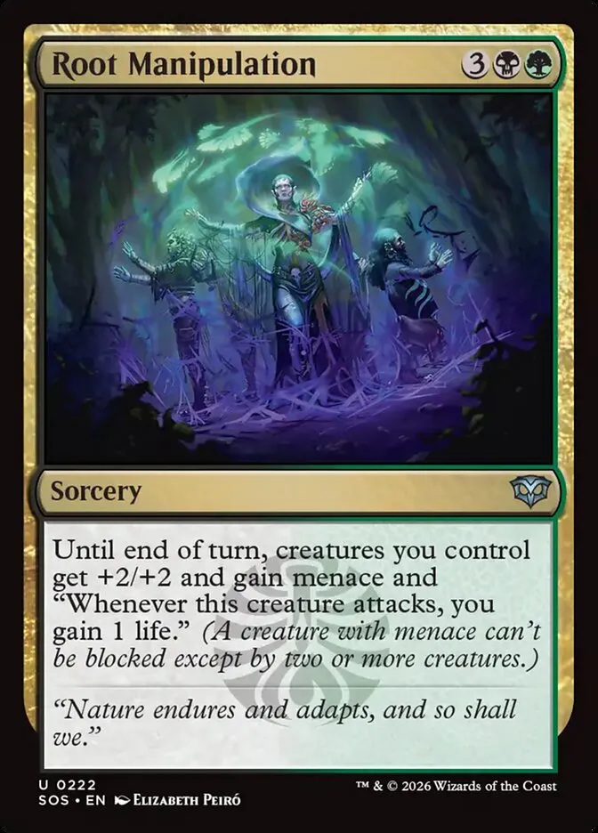 2026 Secrets of Strixhaven Root Manipulation uncommon #222 uncommon card image
