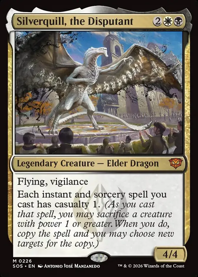 2026 Secrets of Strixhaven Silverquill, the Disputant mythic #226 mythic card image