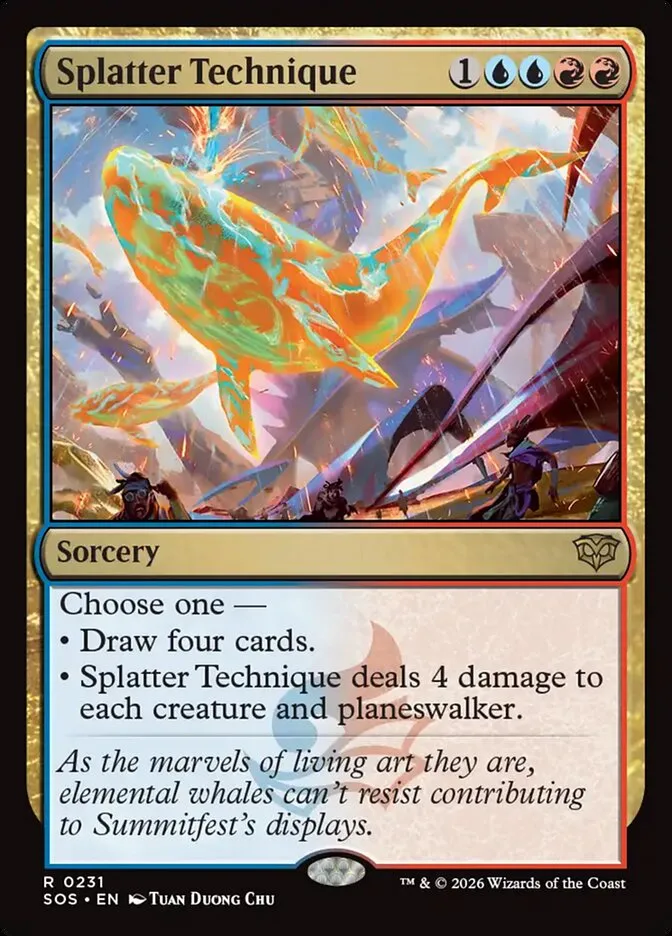 2026 Secrets of Strixhaven Splatter Technique #231 rare card image