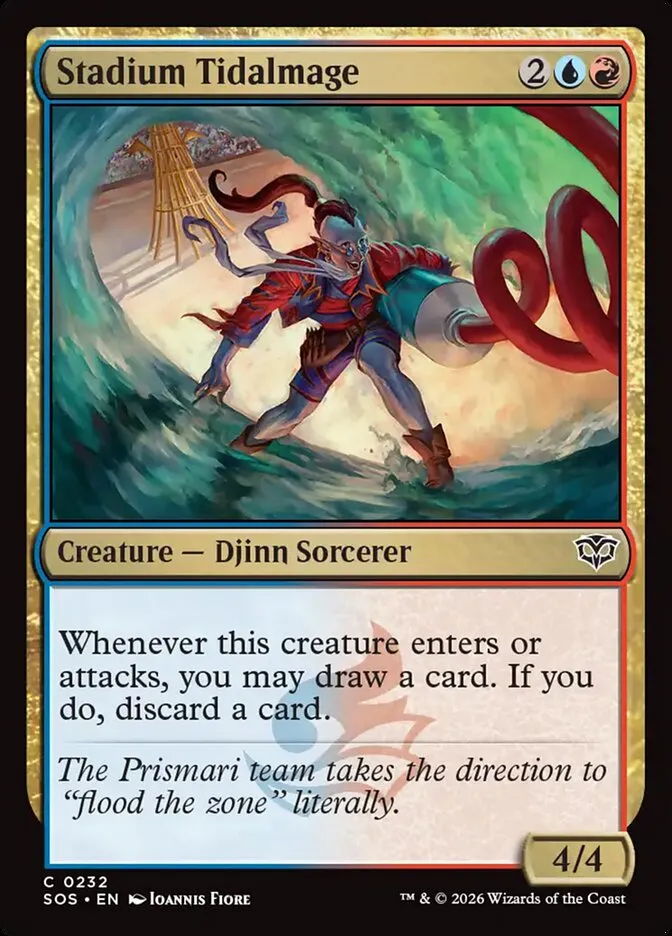 2026 Secrets of Strixhaven Stadium Tidalmage #232 common card image