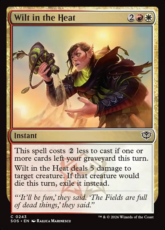 2026 Secrets of Strixhaven Wilt in the Heat #243 common card image