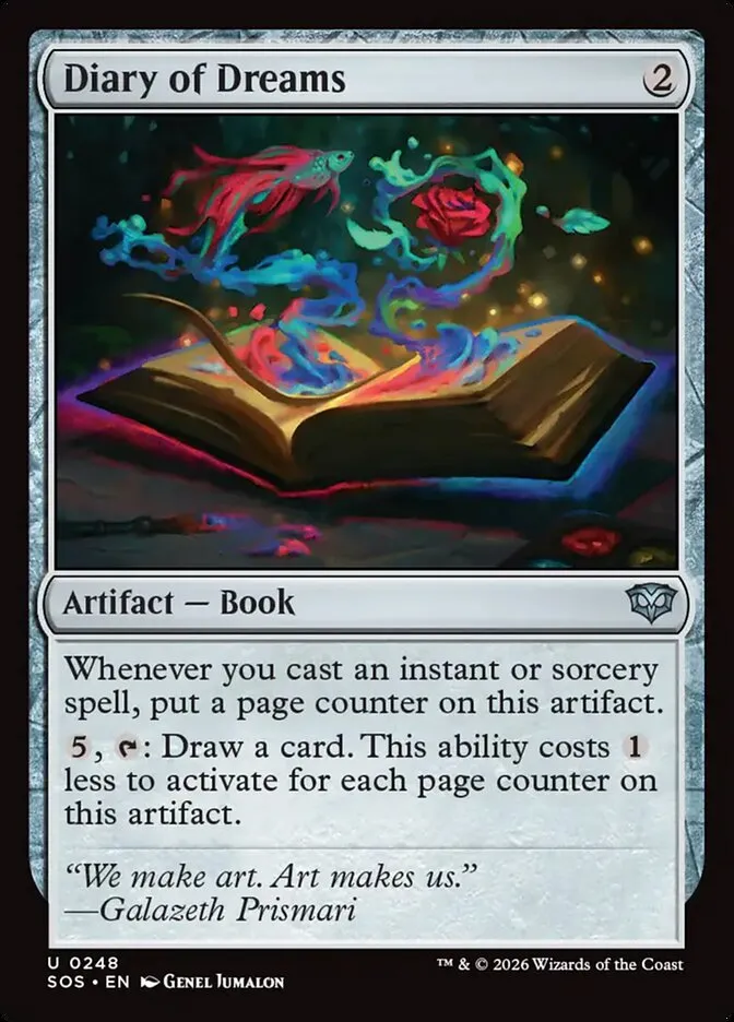 2026 Secrets of Strixhaven Diary of Dreams #248 uncommon card image
