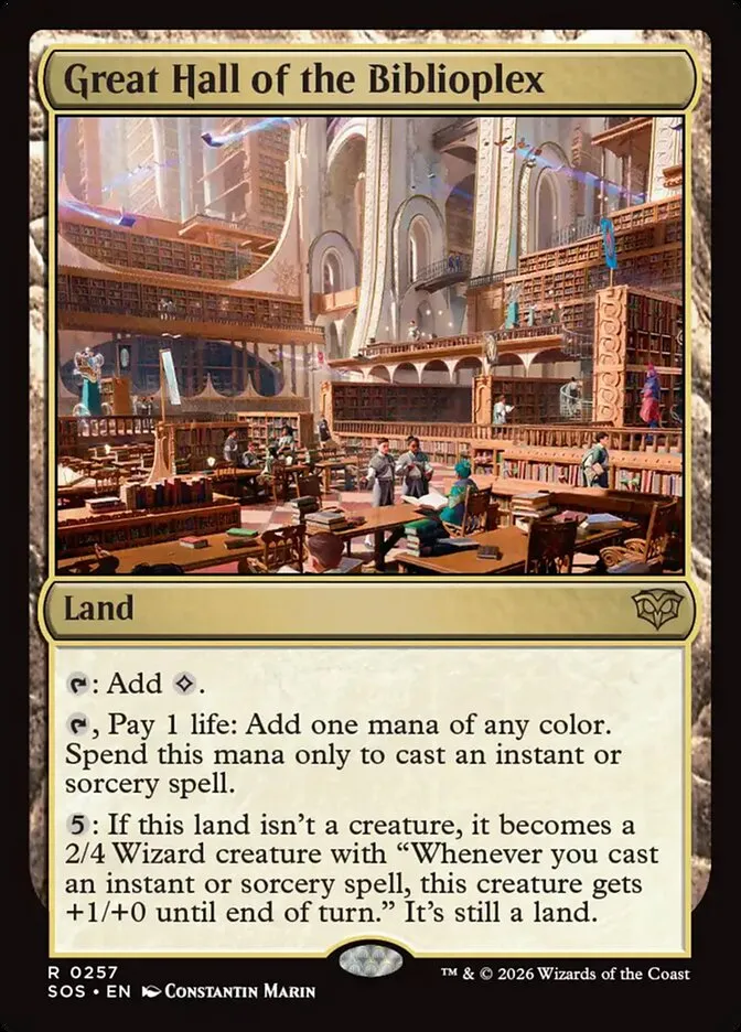 2026 Secrets of Strixhaven Great Hall of the Biblioplex #257 rare card image