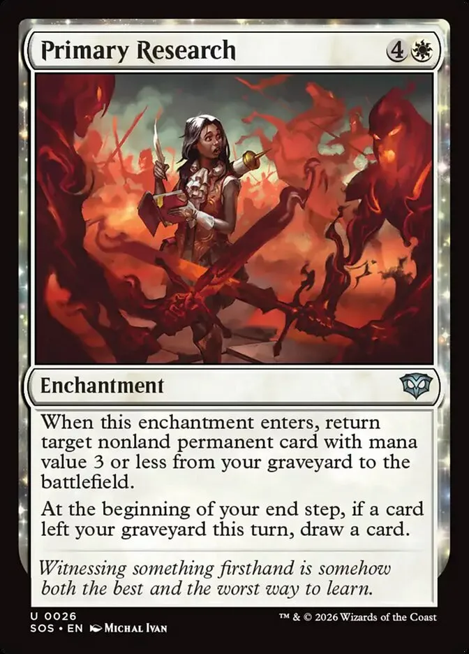 2026 Secrets of Strixhaven Primary Research uncommon #26 uncommon card image