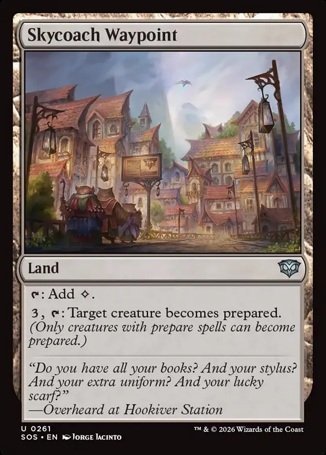 2026 Secrets of Strixhaven Skycoach Waypoint #261 uncommon card image