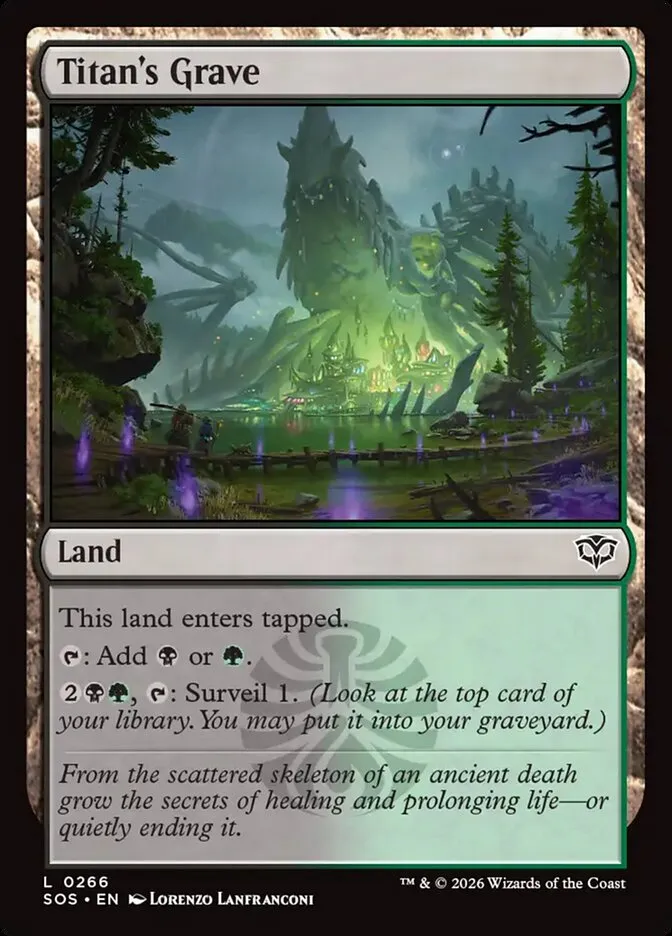 2026 Secrets of Strixhaven Titan's Grave #266 common card image