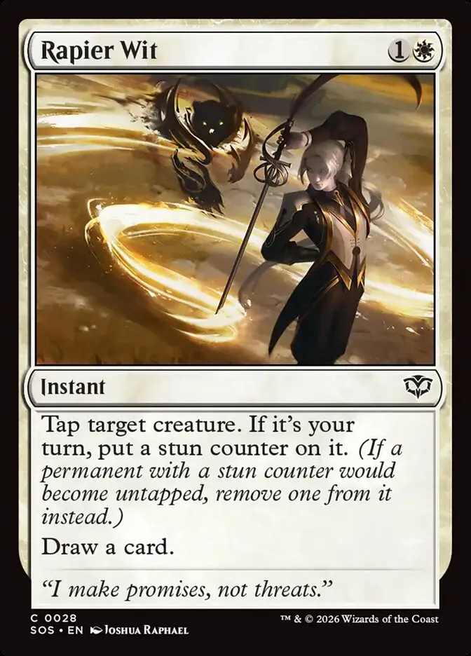2026 Secrets of Strixhaven Rapier Wit common #28 common card image
