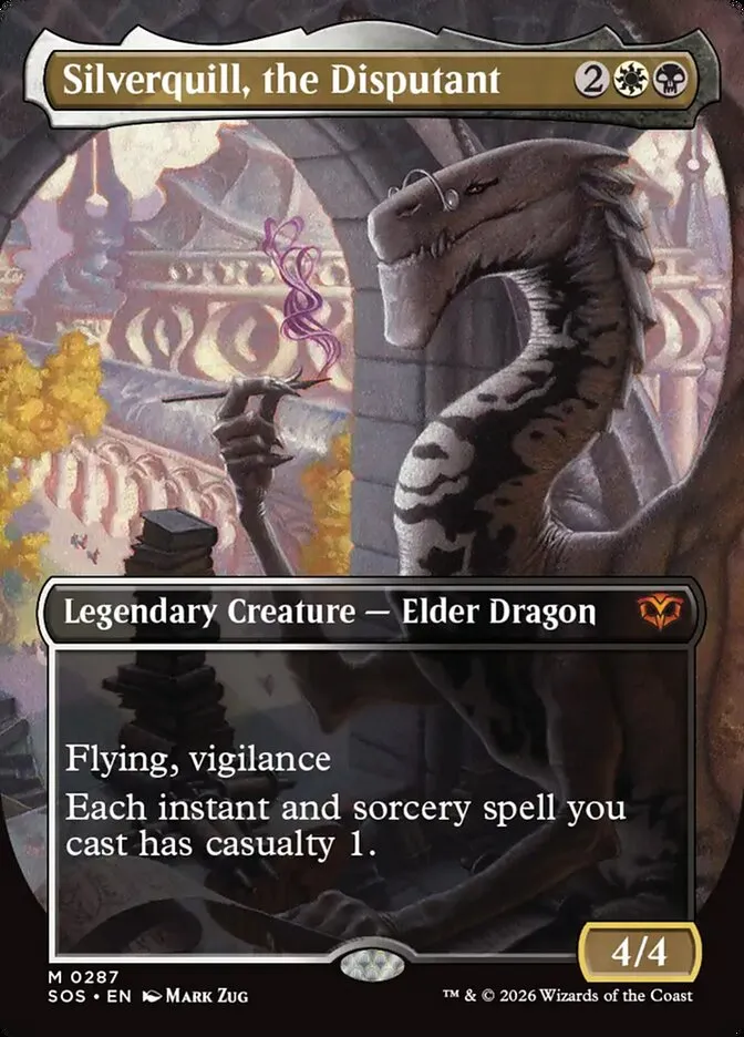 2026 Secrets of Strixhaven Silverquill, the Disputant mythic #287 mythic card image