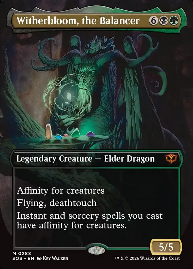 2026 Secrets of Strixhaven Witherbloom, the Balancer mythic #288 mythic card image