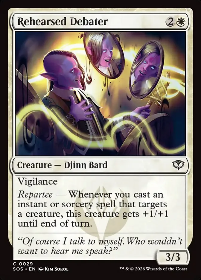 2026 Secrets of Strixhaven Rehearsed Debater common #29 common card image