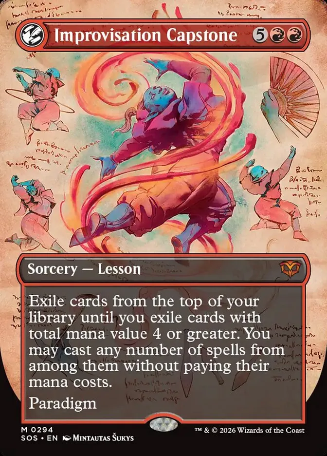 2026 Secrets of Strixhaven Improvisation Capstone mythic #294 mythic card image