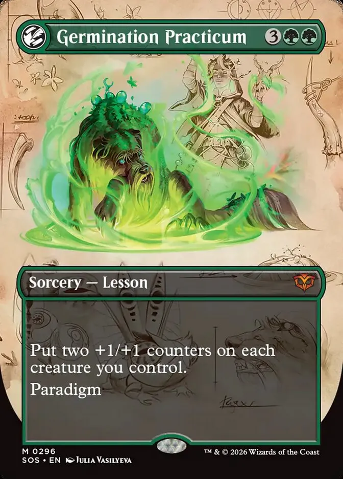 2026 Secrets of Strixhaven Germination Practicum mythic #296 mythic card image