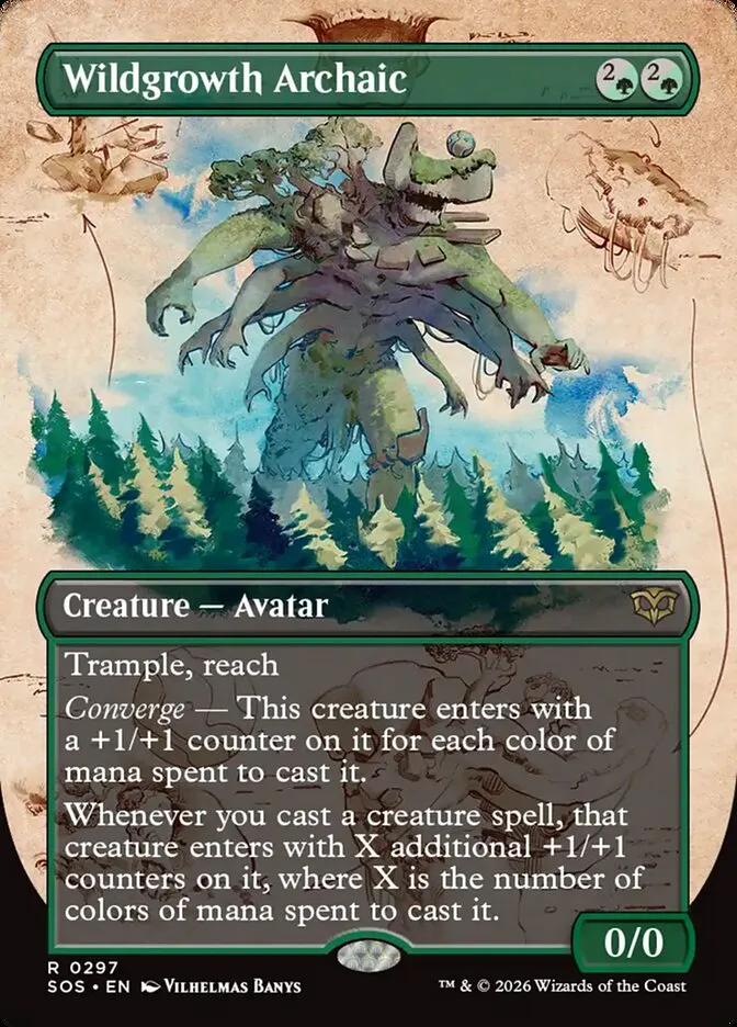 2026 Secrets of Strixhaven Wildgrowth Archaic rare #297 rare card image