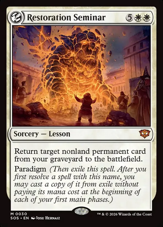 2026 Secrets of Strixhaven Restoration Seminar mythic #30 mythic card image