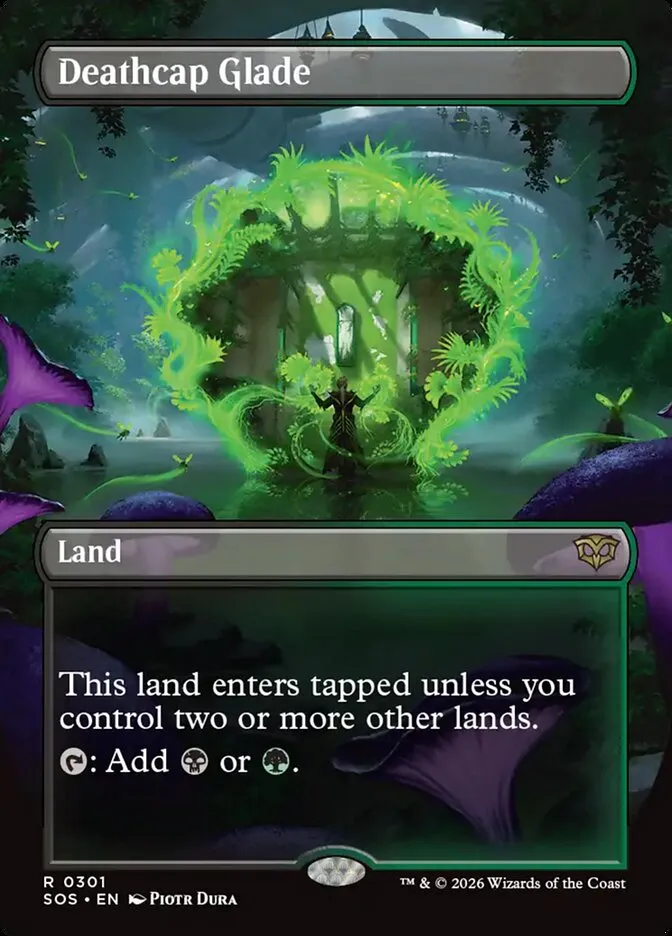 2026 Secrets of Strixhaven Deathcap Glade rare #301 rare card image