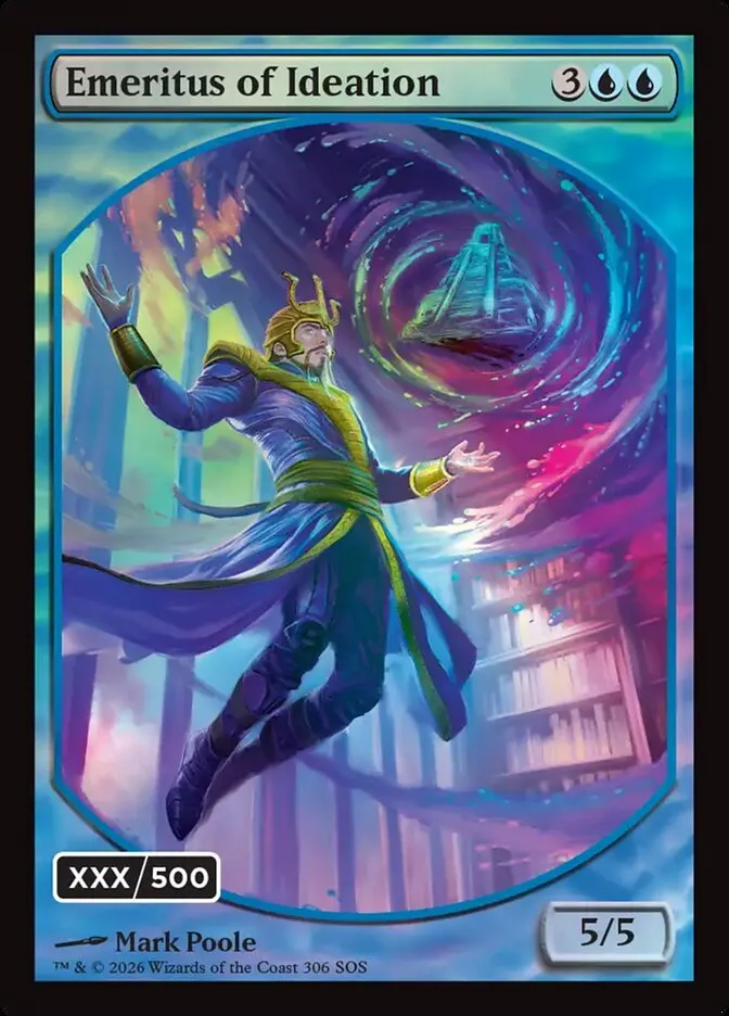 2026 Secrets of Strixhaven Emeritus of Ideation // Ancestral Recall #306 mythic card image