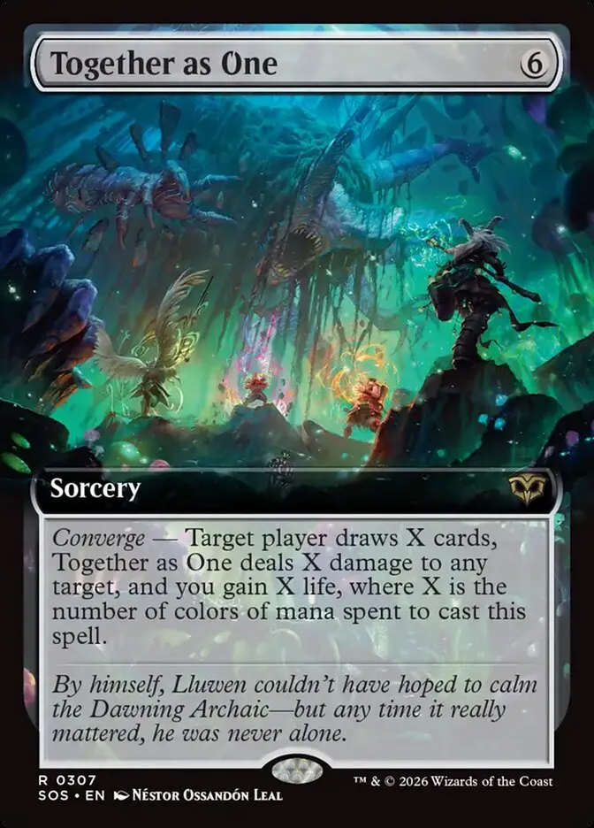 2026 Secrets of Strixhaven Together as One [Extended Art Foil] rare #307 rare card image