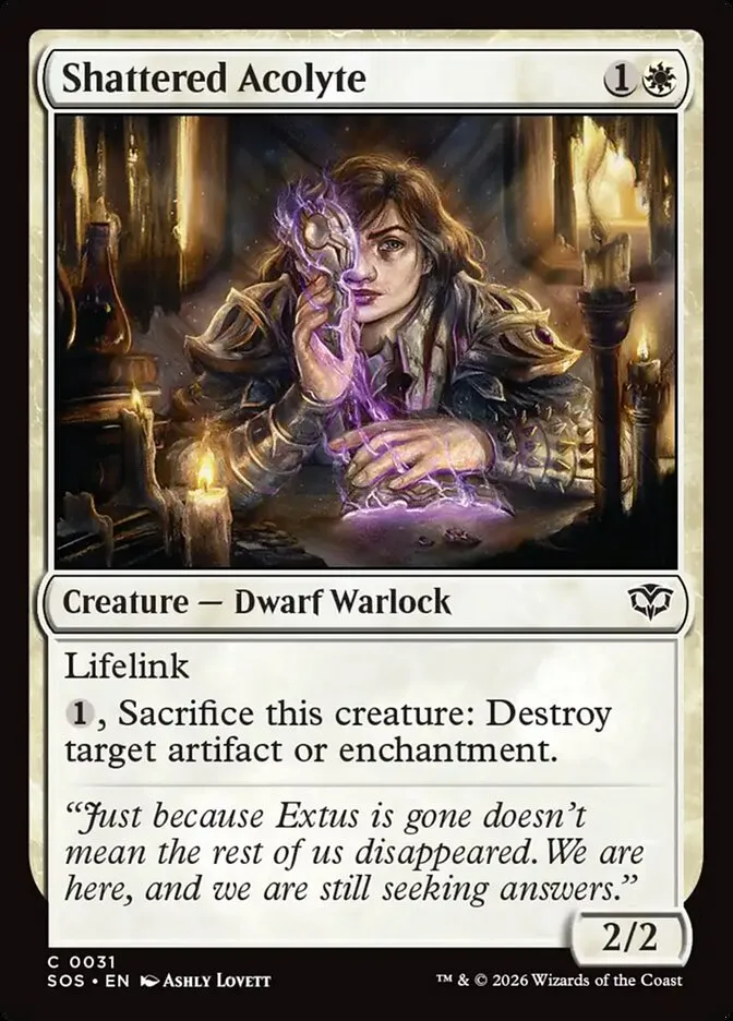 2026 Secrets of Strixhaven Shattered Acolyte common #31 common card image