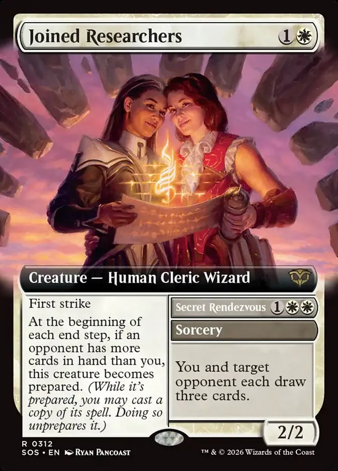 2026 Secrets of Strixhaven Joined Researchers // Secret Rendezvous [Extended Art Foil] rare #312 rare card image