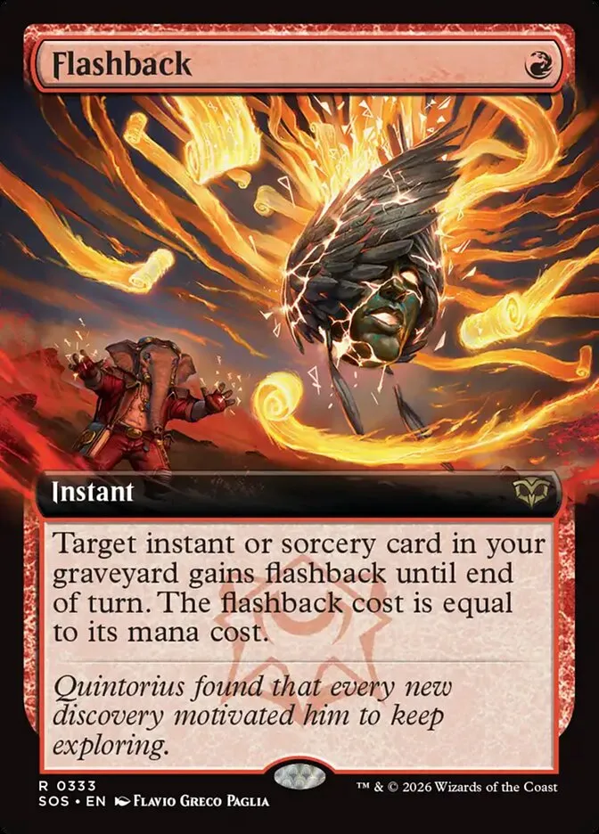 2026 Secrets of Strixhaven Flashback [Extended Art Foil] rare #333 rare card image