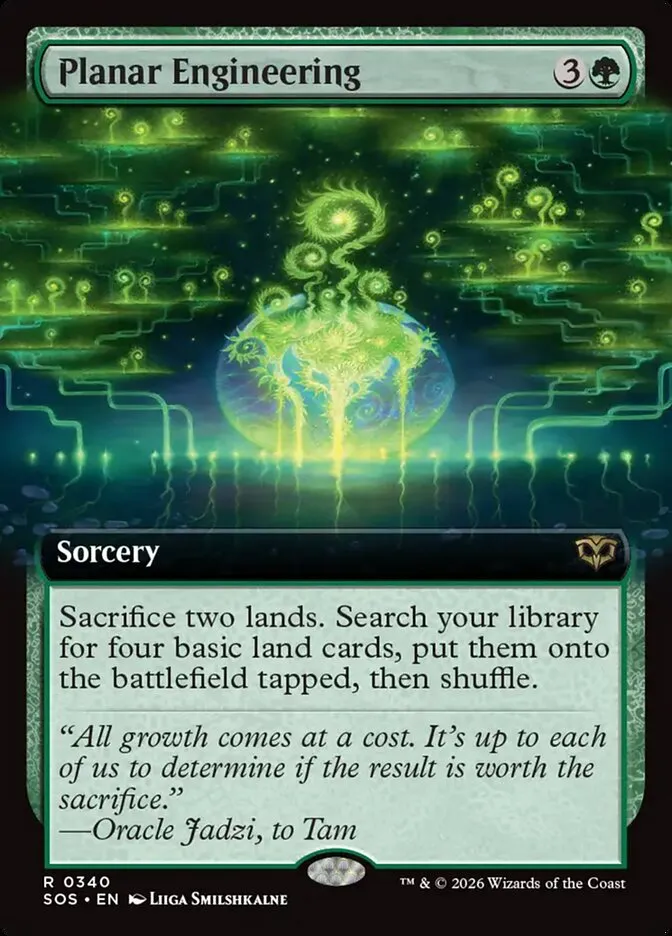 2026 Secrets of Strixhaven Planar Engineering [Extended Art Foil] rare #340 rare card image
