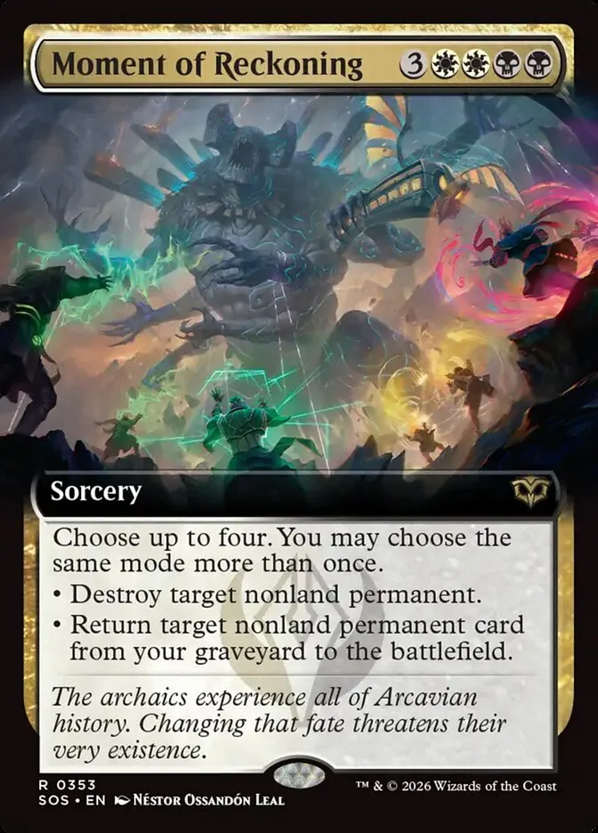 2026 Secrets of Strixhaven Moment of Reckoning [Extended Art Foil] rare #353 rare card image
