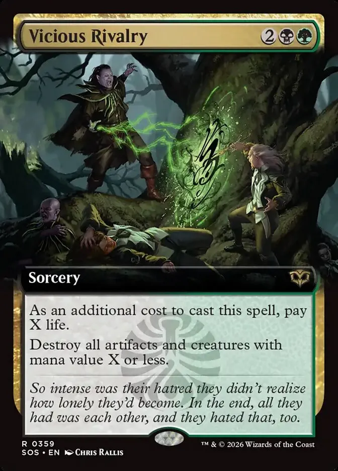 2026 Secrets of Strixhaven Vicious Rivalry [Extended Art Foil] rare #359 rare card image
