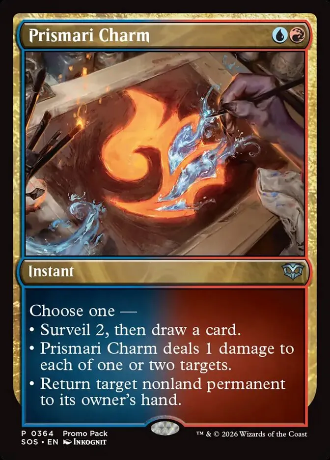 2026 Secrets of Strixhaven Prismari Charm #364 uncommon card image