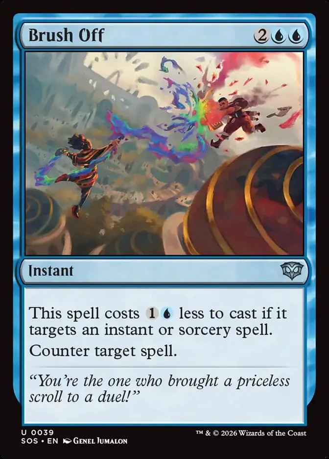 2026 Secrets of Strixhaven Brush Off uncommon #39 uncommon card image
