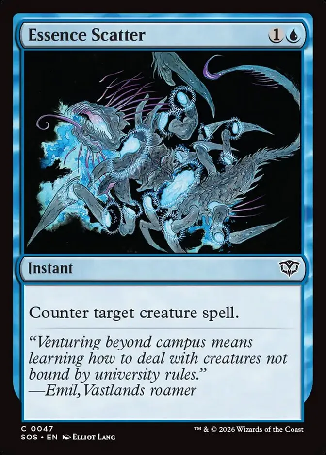 2026 Secrets of Strixhaven Essence Scatter common #47 common card image