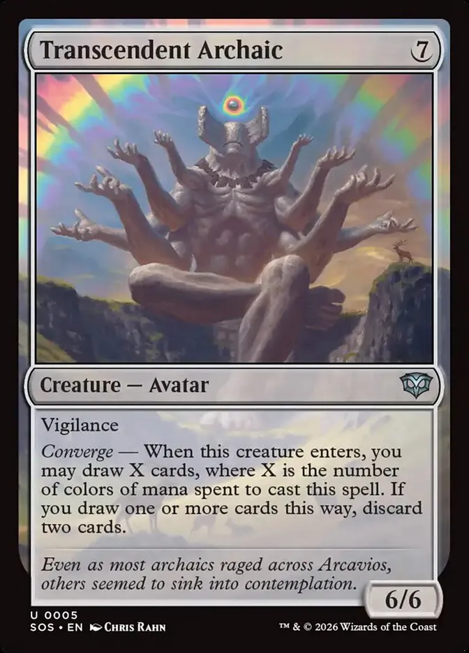 2026 Secrets of Strixhaven Transcendent Archaic uncommon #5 uncommon card image