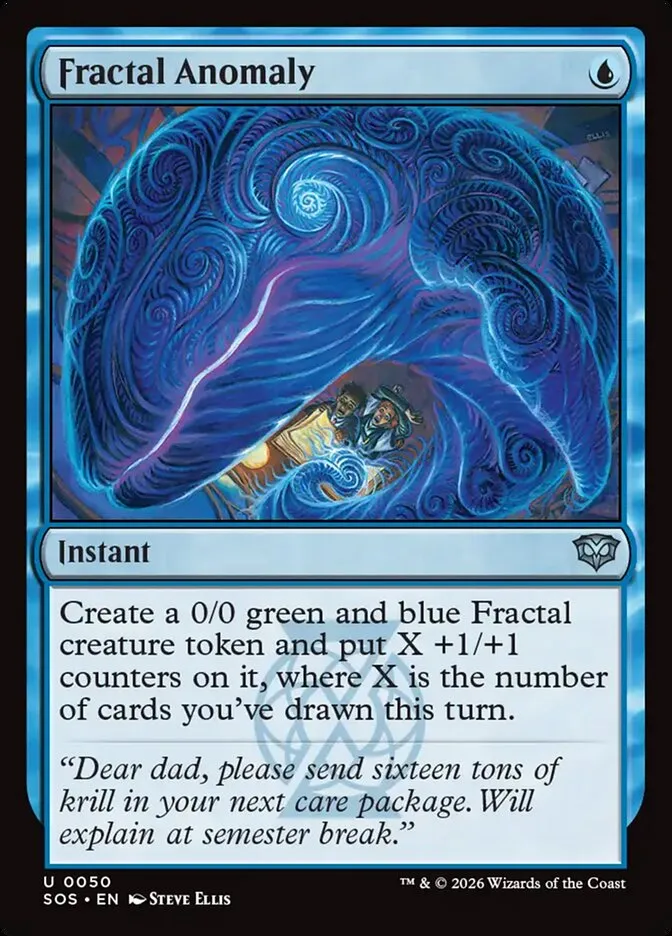 2026 Secrets of Strixhaven Fractal Anomaly uncommon #50 uncommon card image
