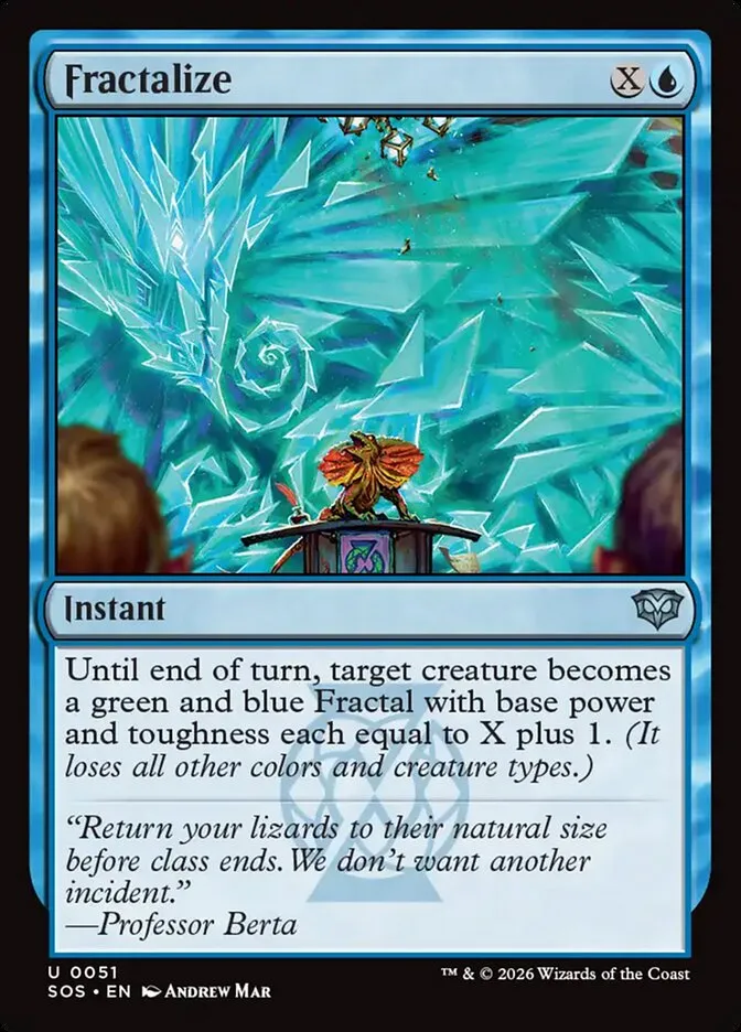 2026 Secrets of Strixhaven Fractalize uncommon #51 uncommon card image